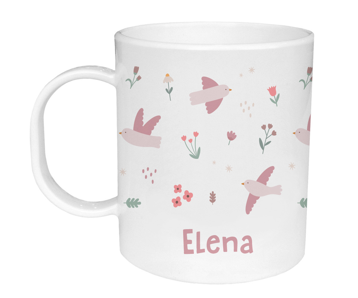 Tazza Plastica Personalizzata Tutete Blossom Birds