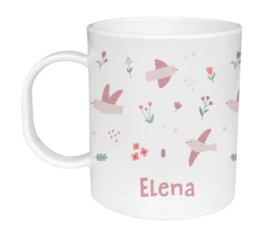 Tazza Plastica Personalizzata Tutete Blossom Birds