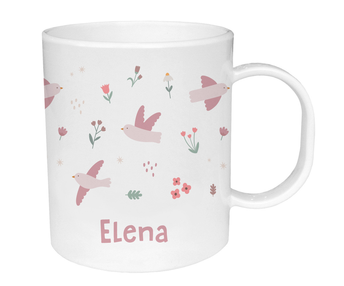 Tazza Plastica Personalizzata Tutete Blossom Birds