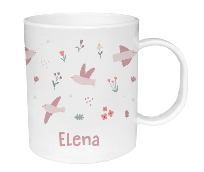Tazza Plastica Personalizzata Tutete Blossom Birds