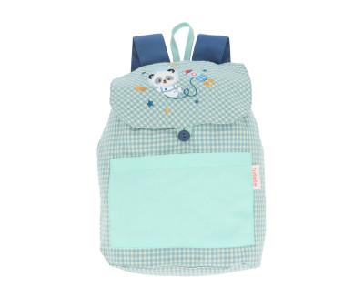 Mochila Pequeña Vichy Pandas in Space Personalizable