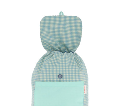 Mochila Pequeña Vichy Pandas in Space Personalizable