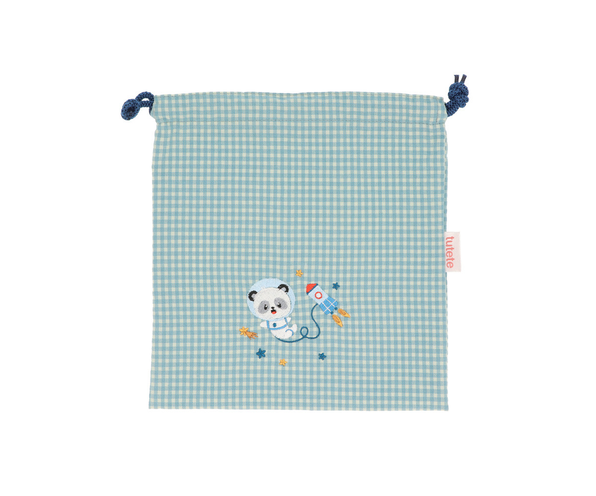 Sacca Merenda Vichy Pandas in Space Personalizzabile