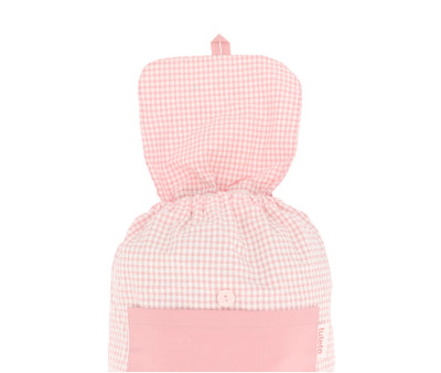 Mochila Pequeña Vichy Blossom Birds Personalizable
