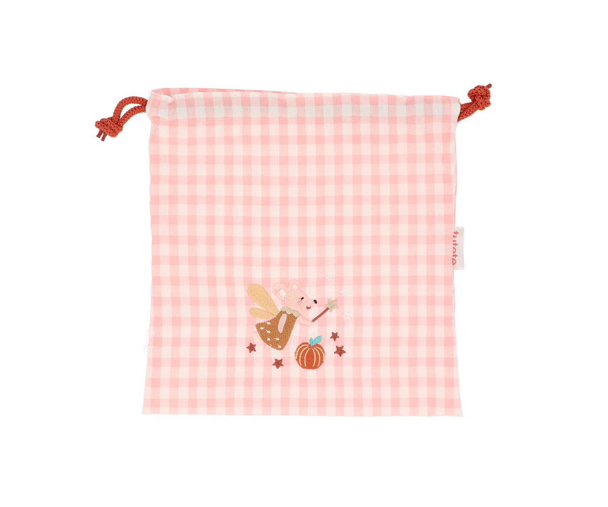 Sacca Merenda Vichy Mouse Fairies Personalizzabile