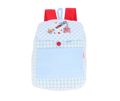 Mochila Pequeña Vichy Circus Show Personalizable