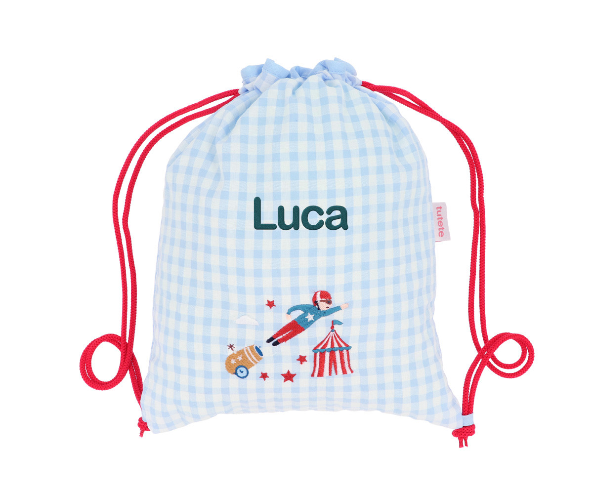 Sacca-Zaino Vichy Circus Show Personalizzabile