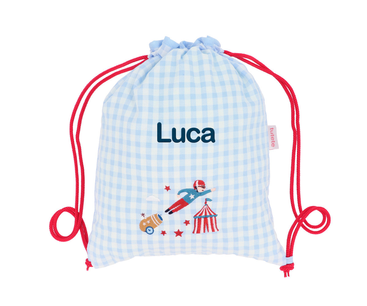 Sacca-Zaino Vichy Circus Show Personalizzabile