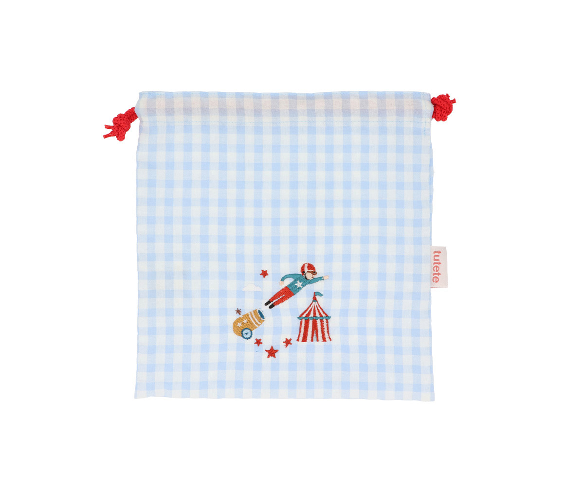 Sacca Merenda Vichy Circus Show Personalizzabile