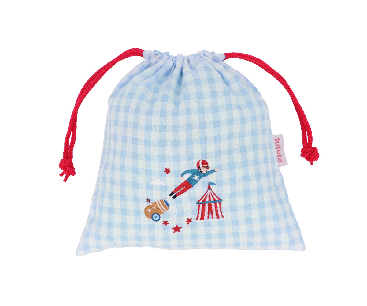 Sacca Merenda Vichy Circus Show Personalizzabile