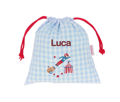 Sacca Merenda Vichy Circus Show Personalizzabile