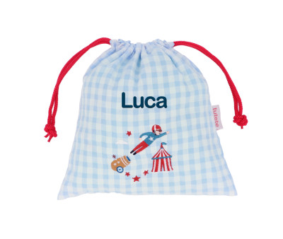 Sacca Merenda Vichy Circus Show Personalizzabile