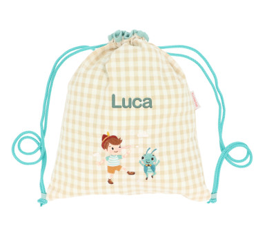 Sacca-Zaino Vichy The Wooden Boy Personalizzabile
