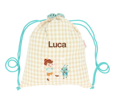 Sacca-Zaino Vichy The Wooden Boy Personalizzabile