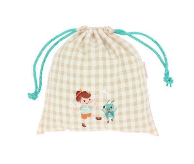 Sacca Merenda Vichy The Wooden Boy Personalizzabile