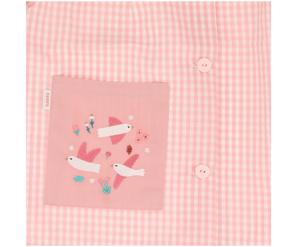 Babi Seber con Botones Blossom Birds Personalizable