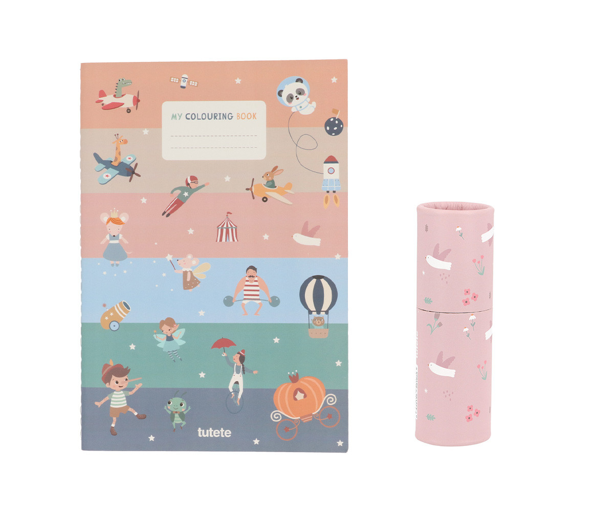 Libretto da Colorare Tutete + Pastelli Blossom Birds