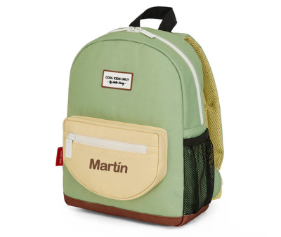 Mochila Escolar Mini Pistache Personalizable