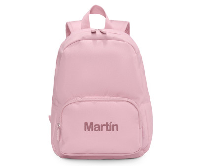 Mochila Solid Color Pink + 6 Parches Autoadhesivos Fantasy
