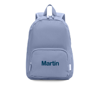 Mochila Solid Color Marine + 6 Parches Autoadhesivos Space