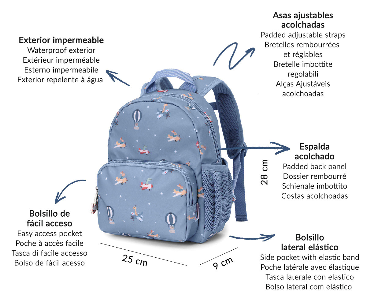Sac à Dos Maternelle Planes Personnalisable