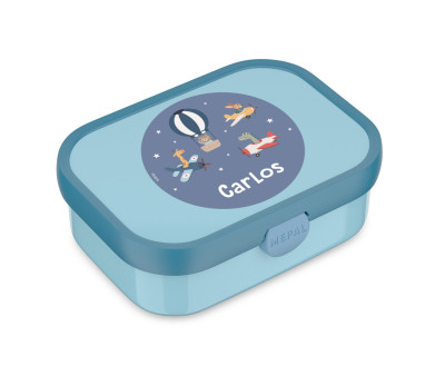 Midi Lunch Box Campus Cool Blue + Etichetta Planes Personalizzata