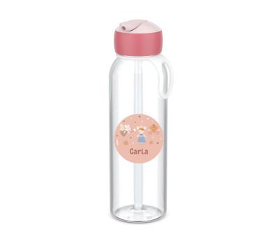 Botella Campus Flip-Up Personalizada Cool Pink 500ml Mouse Fairies