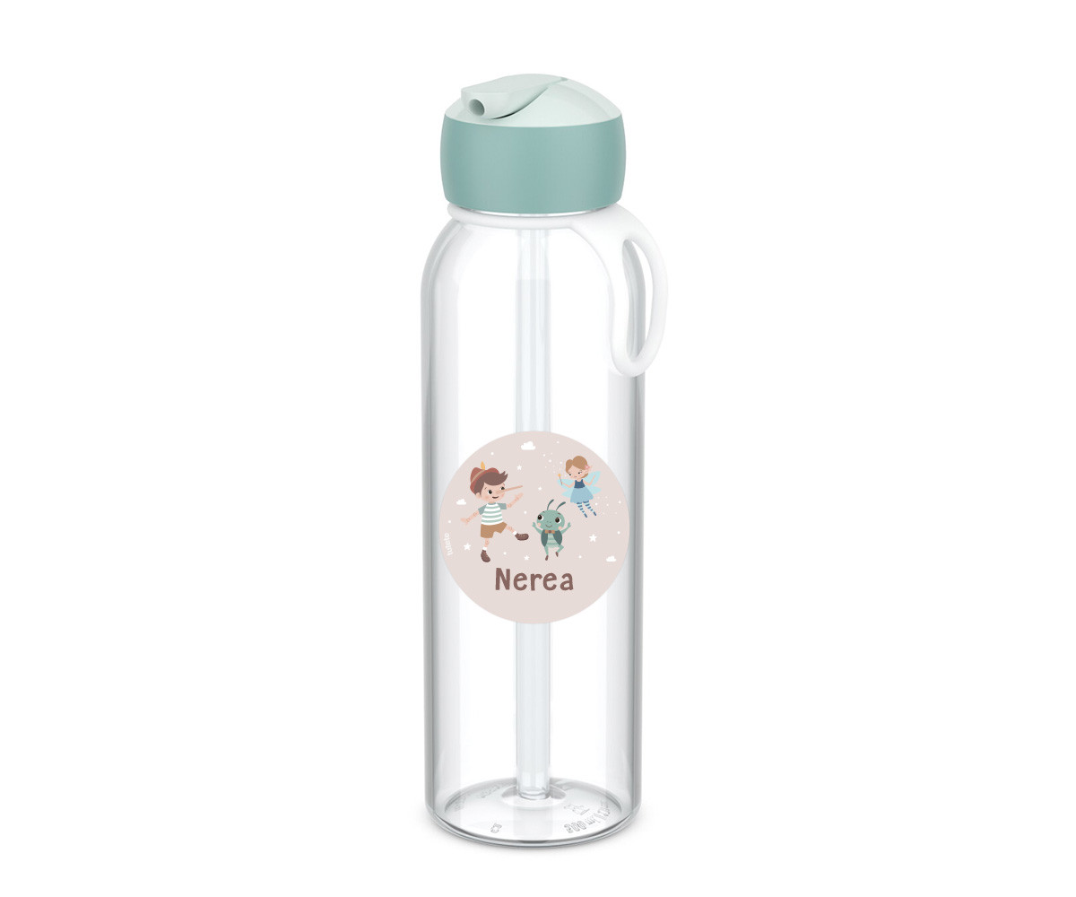 Botella Campus Flip-Up Personalizada Cool Mint 500ml The Wooden Boy