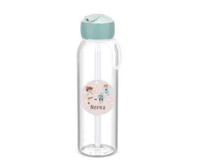 Botella Campus Flip-Up Personalizada Cool Mint 500ml The Wooden Boy