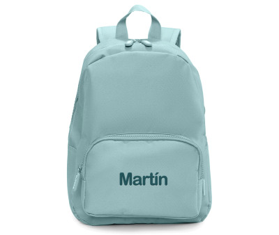 Mochila Solid Color Green Personalizable