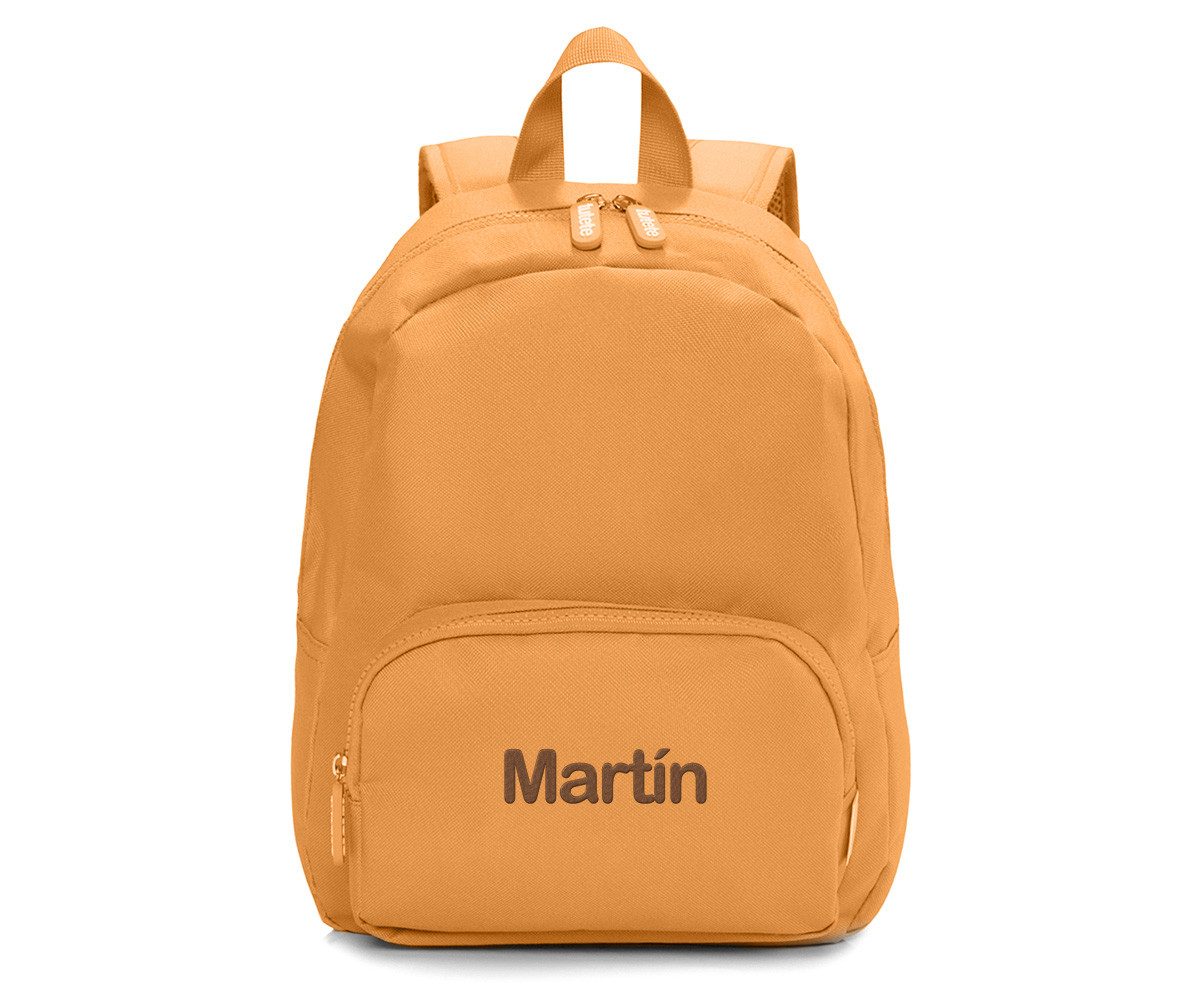 Mochila Solid Color Mustard Personalizable