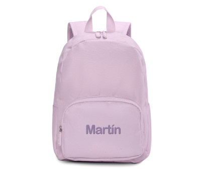 Mochila Solid Color Lavander Personalizable