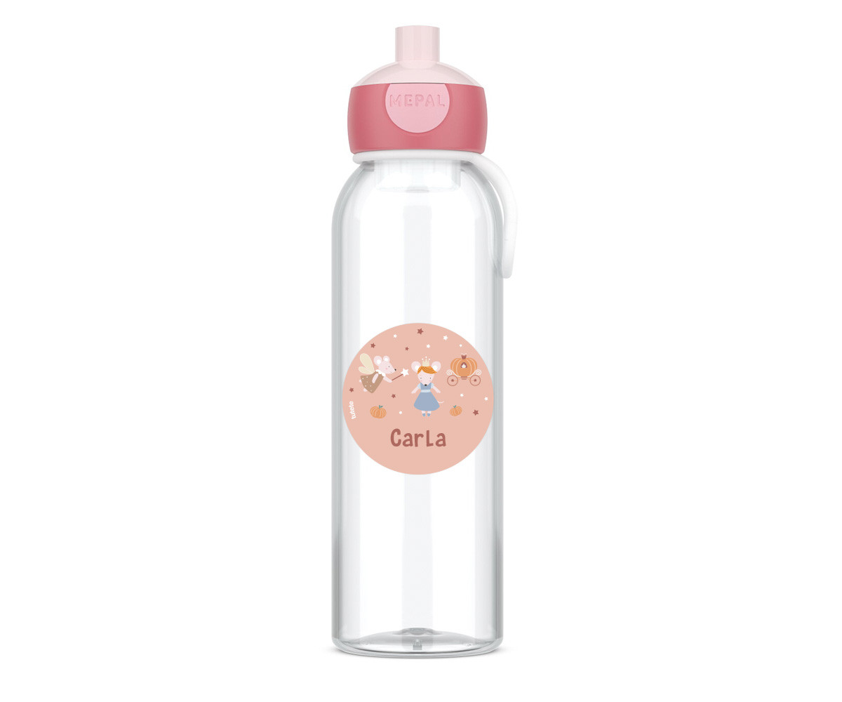 Botella Campus Pop-Up Personalizada Cool Pink 500ml Mouse Fairies