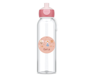 Botella Campus Pop-Up Personalizada Cool Pink 500ml Mouse Fairies