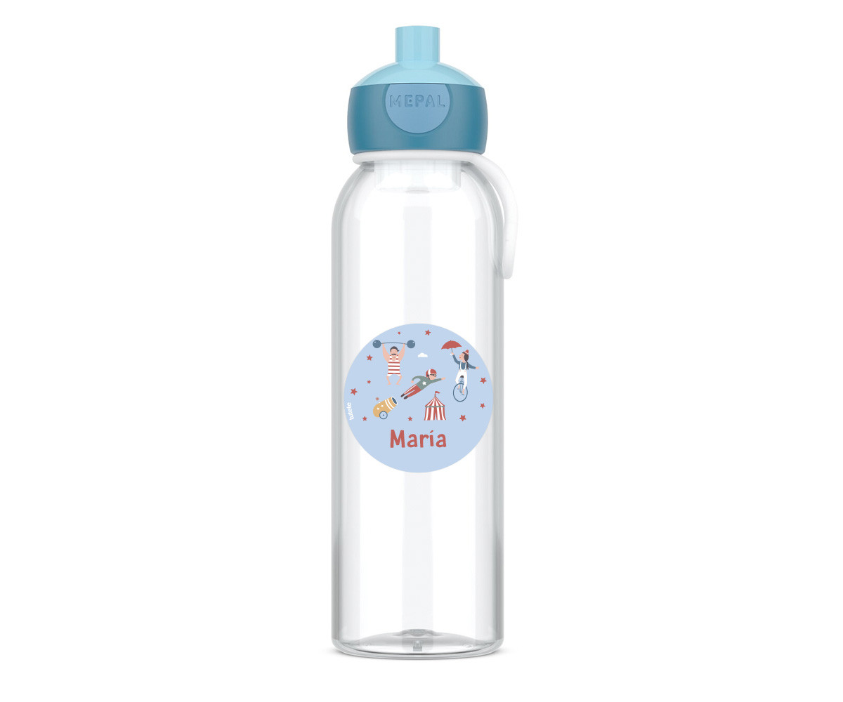 Botella Campus Pop-Up Personalizada Cool Blue 500ml Circus Show