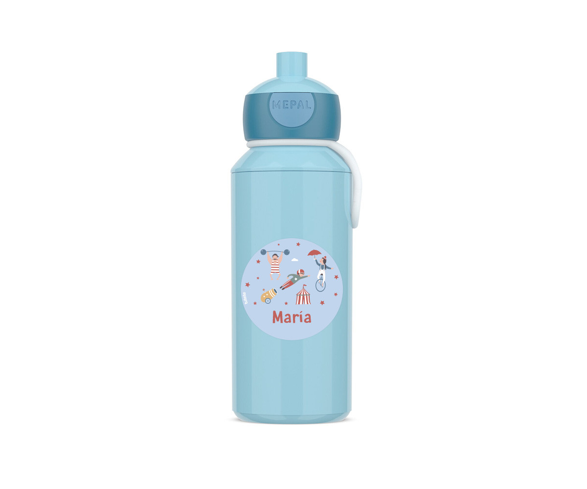 Botella Campus Pop-Up Personalizada Tutete Cool Blue 400ml Circus Show