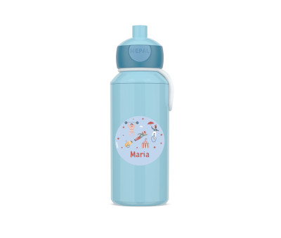 Botella Campus Pop-Up Personalizada Tutete Cool Blue 400ml Circus Show