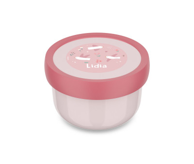 Cajita para Fruta Personalizada Campus Cool Pink Blossom Birds