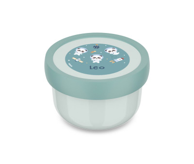 Cajita para Fruta Personalizada Campus Cool Mint Pandas in Space