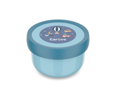 Cajita para Fruta Personalizada Campus Cool Blue Planes