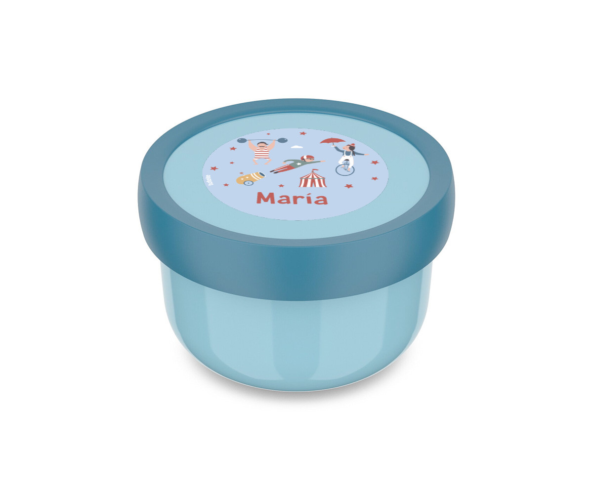 Cajita para Fruta Personalizada Campus Cool Blue Circus Show