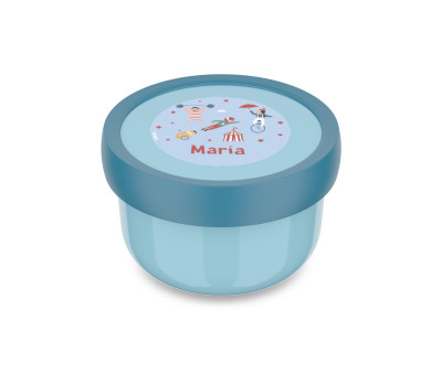 Cajita para Fruta Personalizada Campus Cool Blue Circus Show