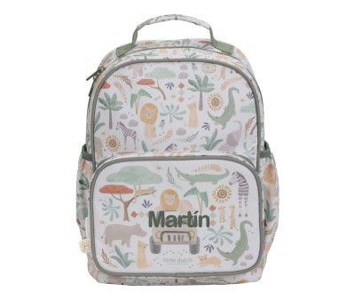 Mochila Mediana Safari Friends Little Dutch Personalizable