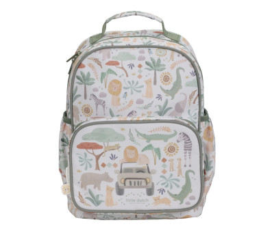Mochila Mediana Safari Friends Little Dutch Personalizable