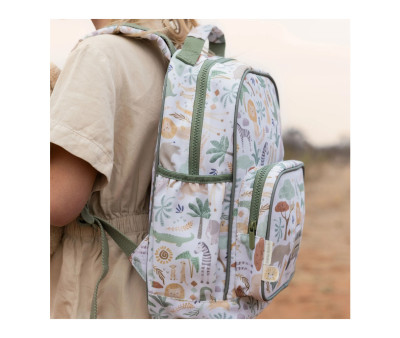 Mochila Mediana Safari Friends Little Dutch Personalizable