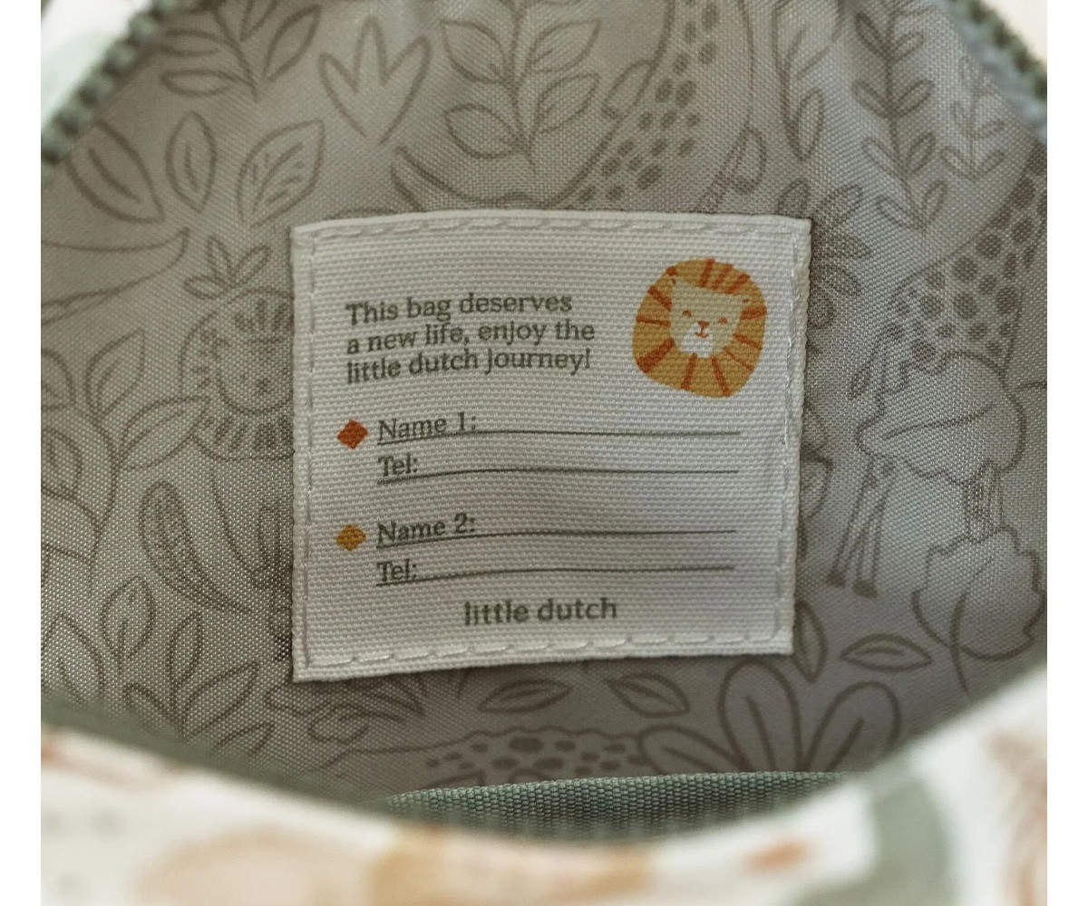 Mochila Mediana Safari Friends Little Dutch Personalizable