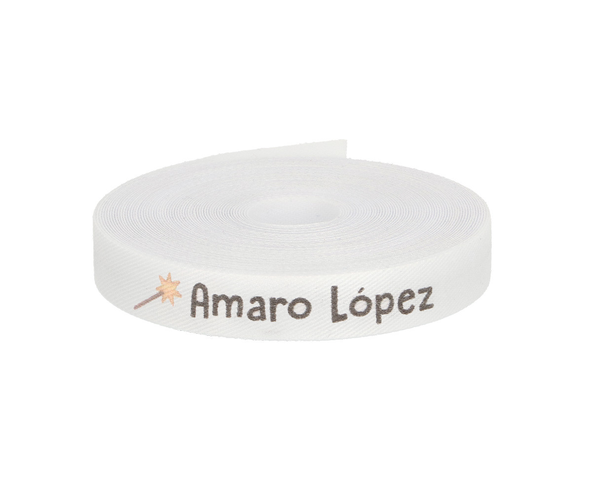 Cinta Marca Prendas Personalizada Varita
