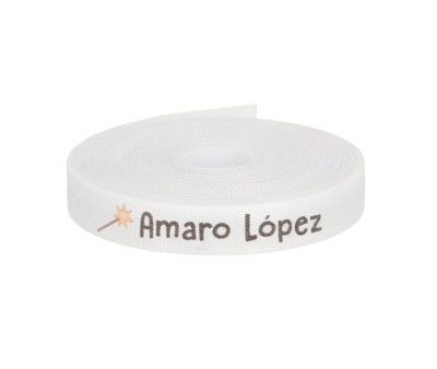 Cinta Marca Prendas Personalizada Varita