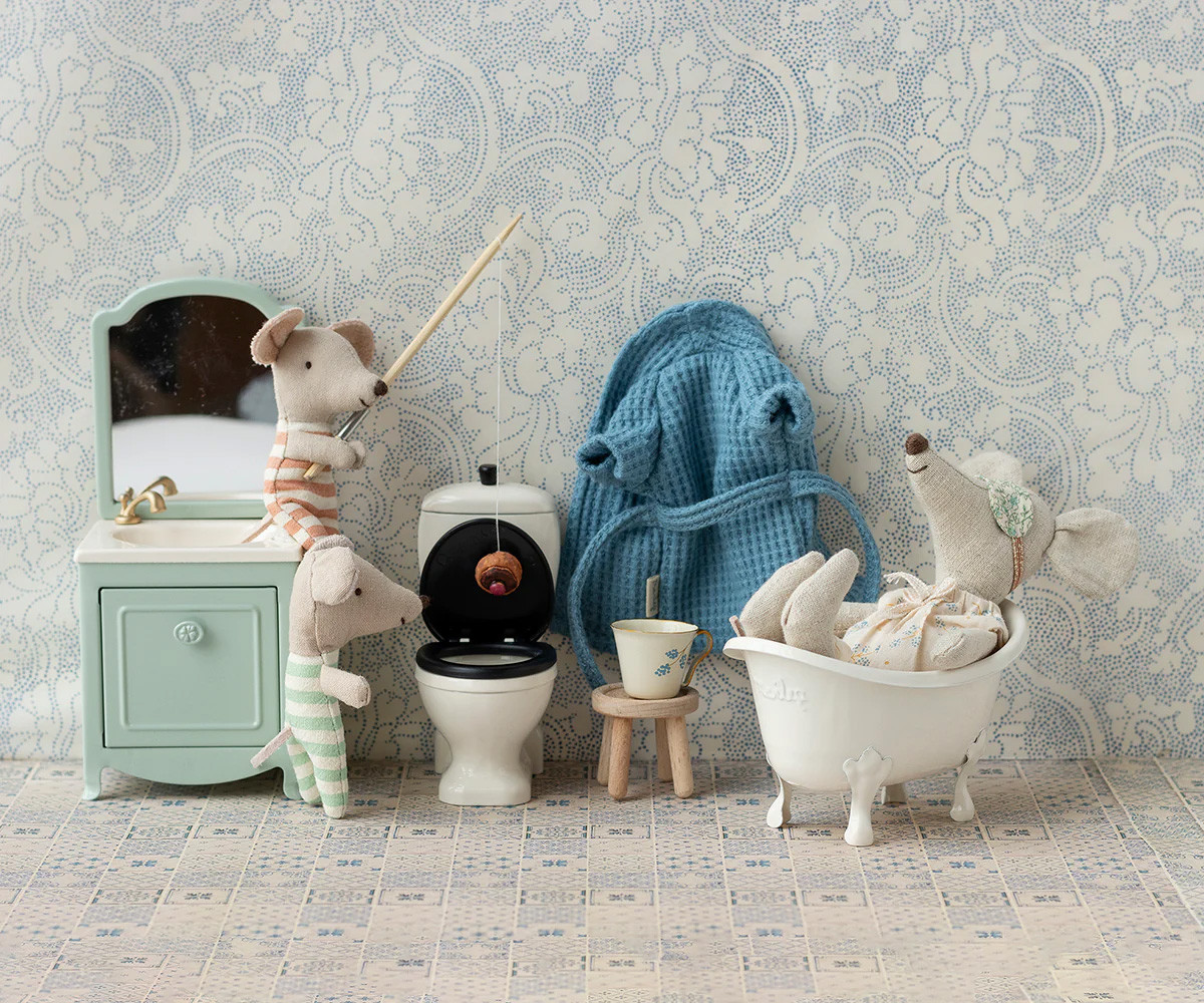 Bata de Baño Ratón Dusty Blue