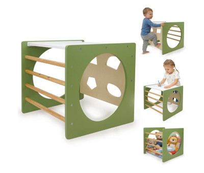 Cubo Arrampicata Montessori Green & Natural